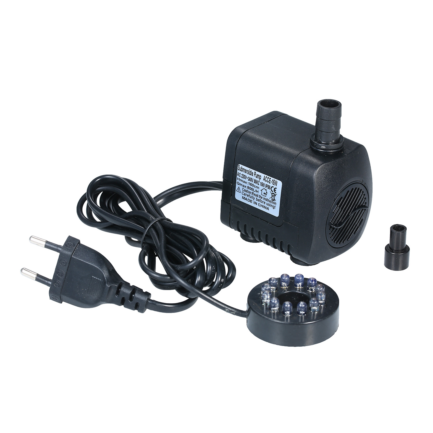 Aquarium Marine Lights - LED Light Submersible Pump 800L/H Ultra-Quiet