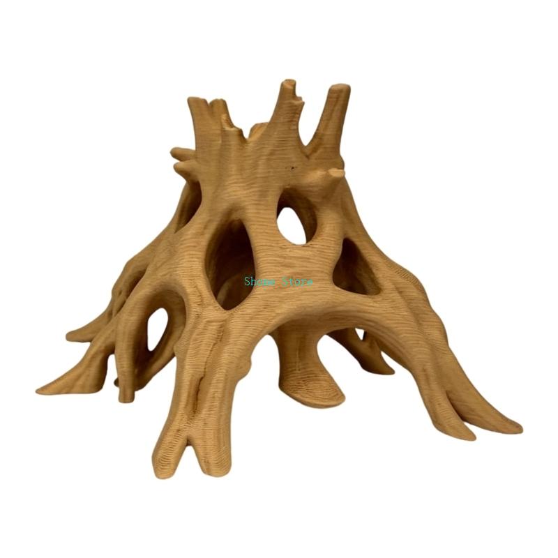 Natural Root Cave Fish Hideout - Aquarium Marine Rock ulasan dan harga