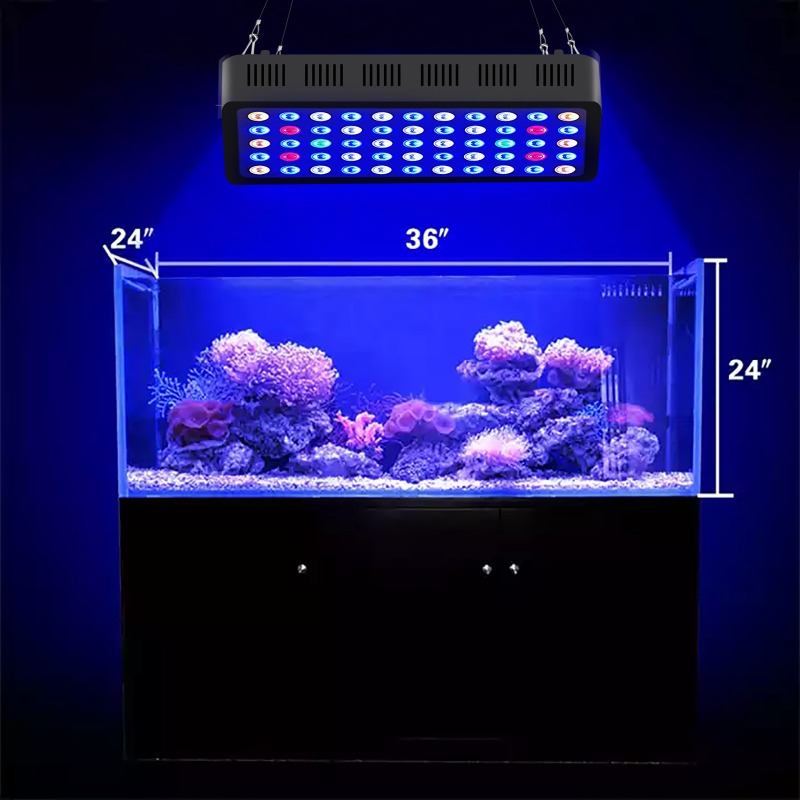 165W Aquarium Light Smart WIFI - Marine Aquarium Timing ulasan dan harga