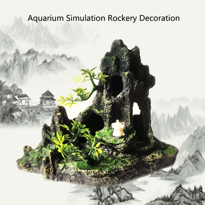 Resin Aquarium Rockery Mountai - Aquarium Marine Rock ulasan dan harga