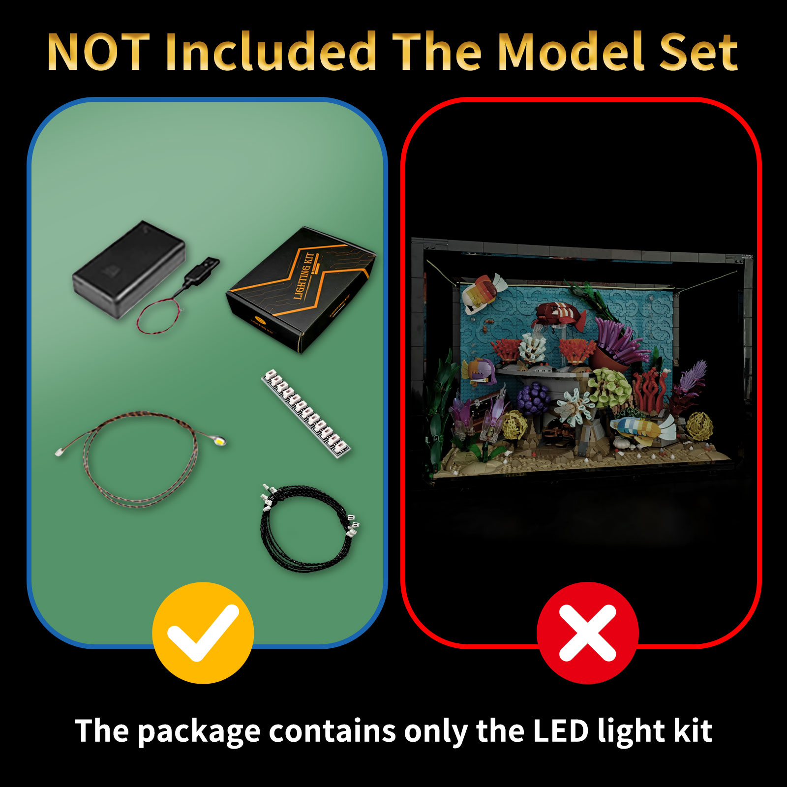 LYBMTWF LED Lighting Kit Compa - Aquarium Marine Lights ulasan dan harga