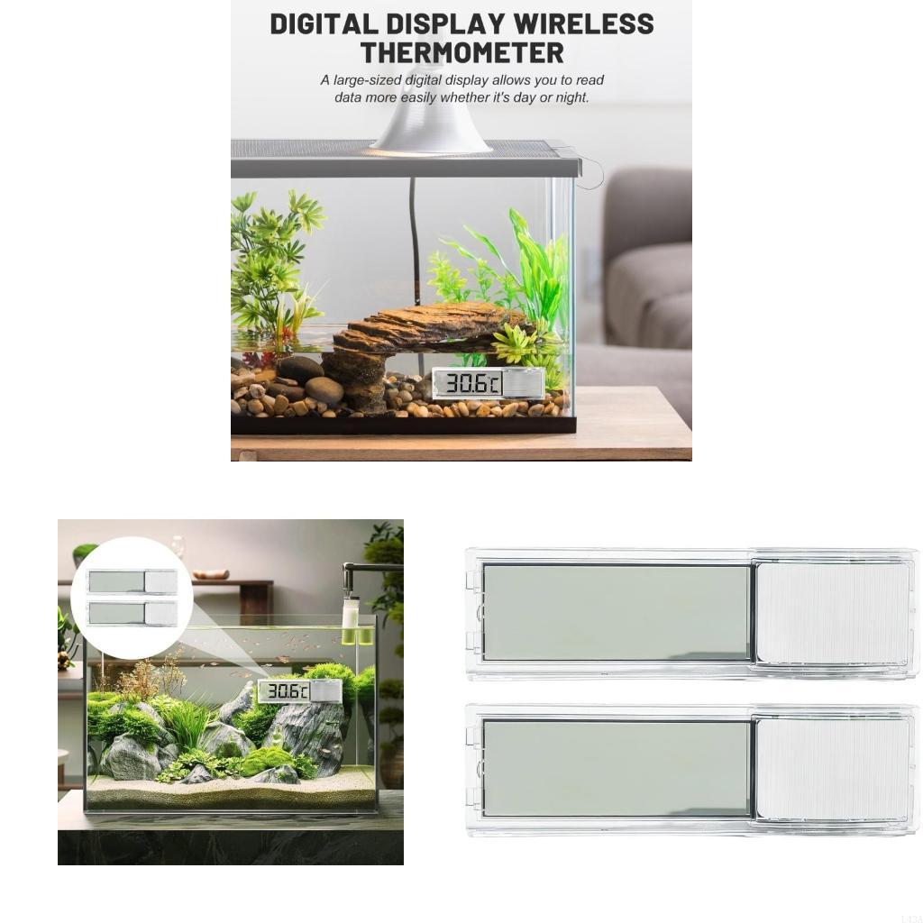 L43A 2Pcs Fishtanks Thermomete - Marine Aquarium Temperature ulasan dan harga