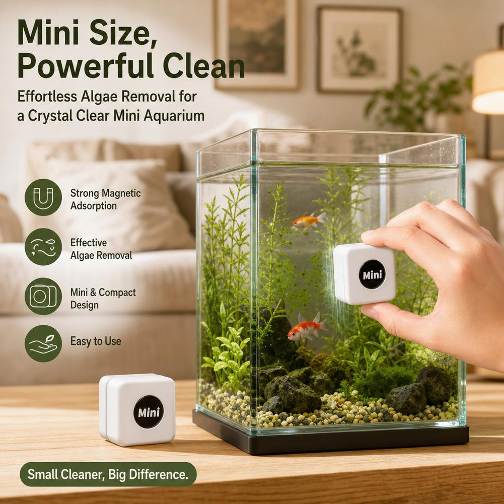 Magnetic Aquarium Glass Cleane - Marine Aquarium Glass Scraper ulasan dan harga