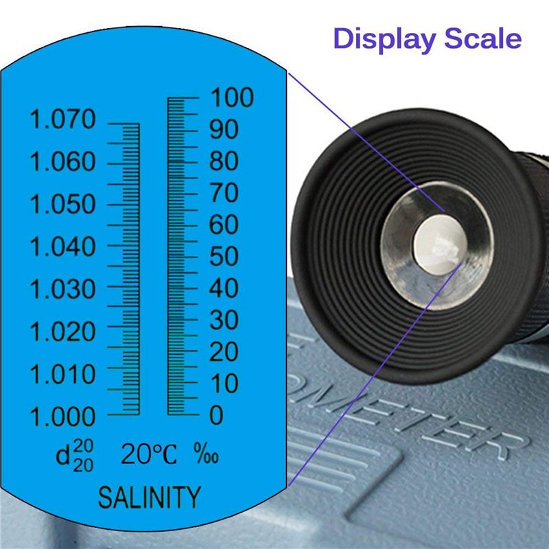 2X Salinity Refractometer For  - Marine Aquarium Temperature ulasan dan harga