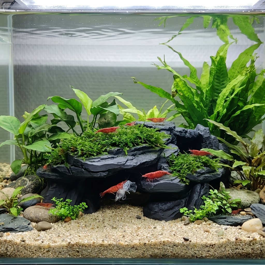 PLA Cave Aquarium Hidden Fish  - Aquarium Marine Rock ulasan dan harga