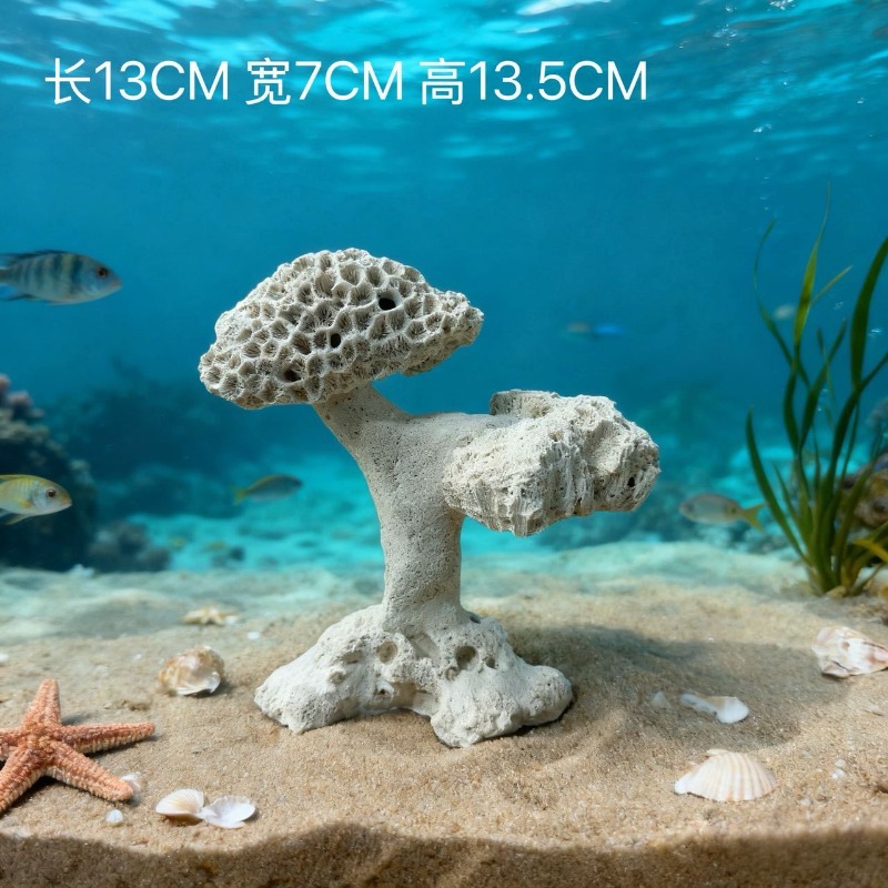 Aquarium Ceramic Anemone Cave  - Aquarium Marine Rock ulasan dan harga