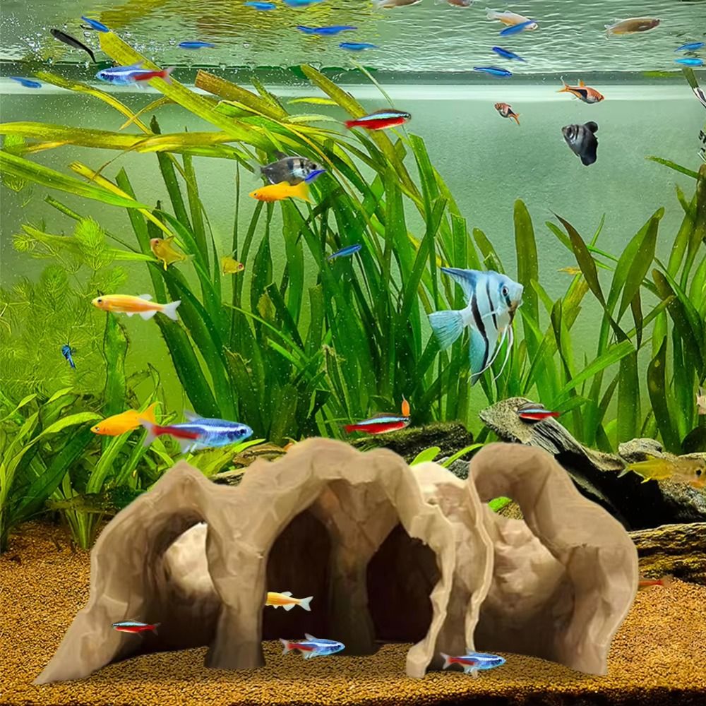 Funny 3D Printing Gravel Tunne - Aquarium Marine Rock ulasan dan harga