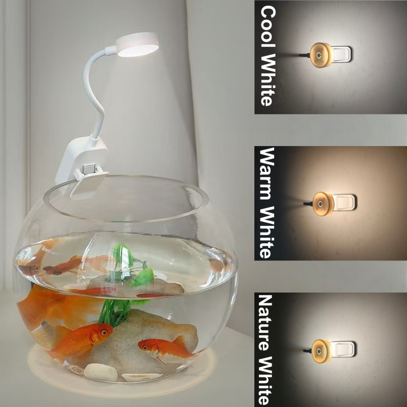LED Aquarium Light Clip On Fis - Aquarium Marine Lights ulasan dan harga