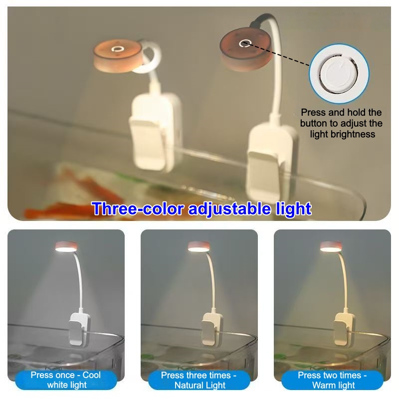 LED Aquarium Light Clip On Fis - Aquarium Marine Lights ulasan dan harga