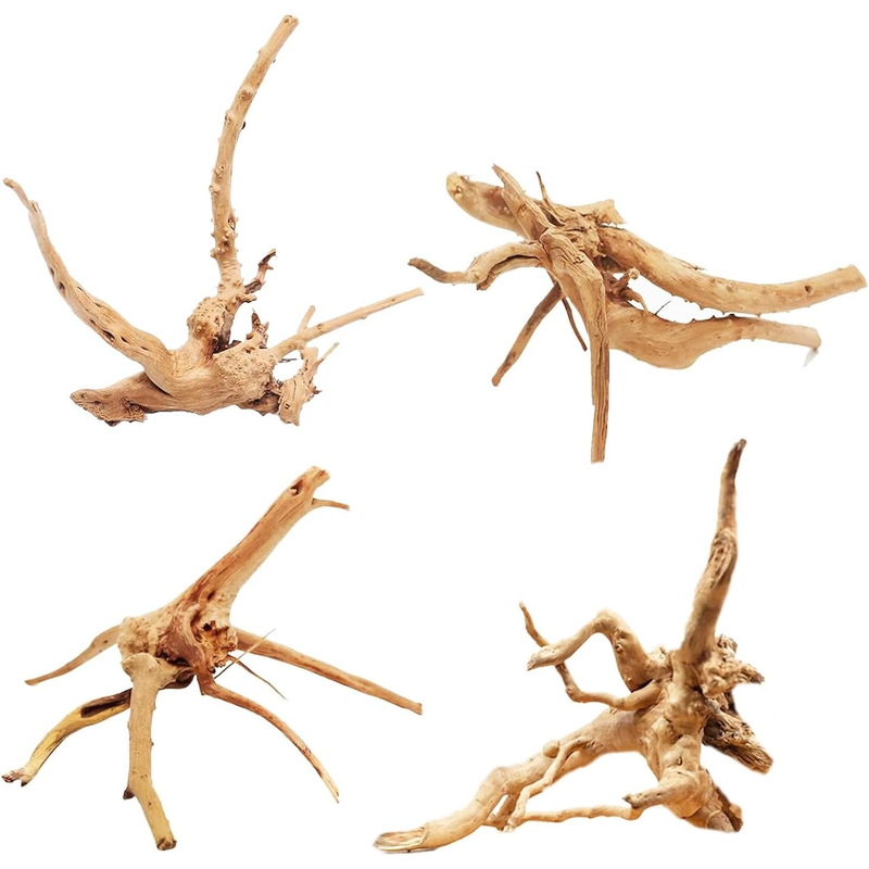 4PCS Natural Wooden Fish Tank  - Aquarium Marine Rock ulasan dan harga