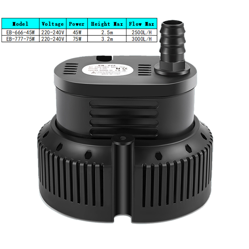 45/75W 2500-3000L/H Submersibl - Marine Aquarium Temperature ulasan dan harga
