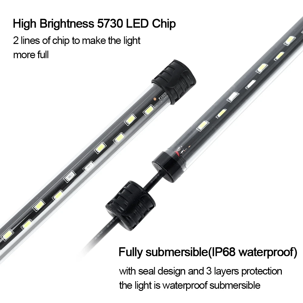 58CM  Aquarium Light LED Plant - Aquarium Marine Lights ulasan dan harga