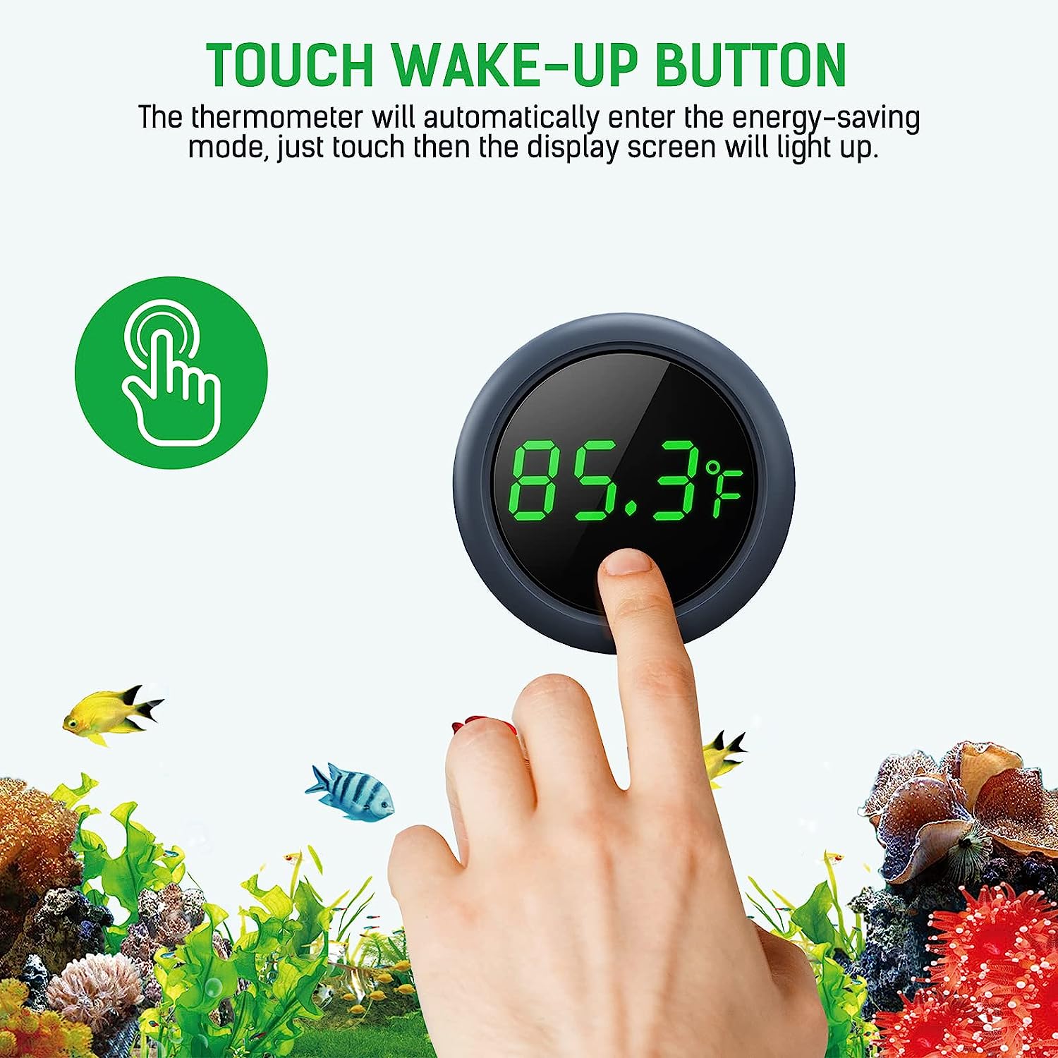 LED Digital Fish Tank Thermome - Marine Aquarium Temperature ulasan dan harga
