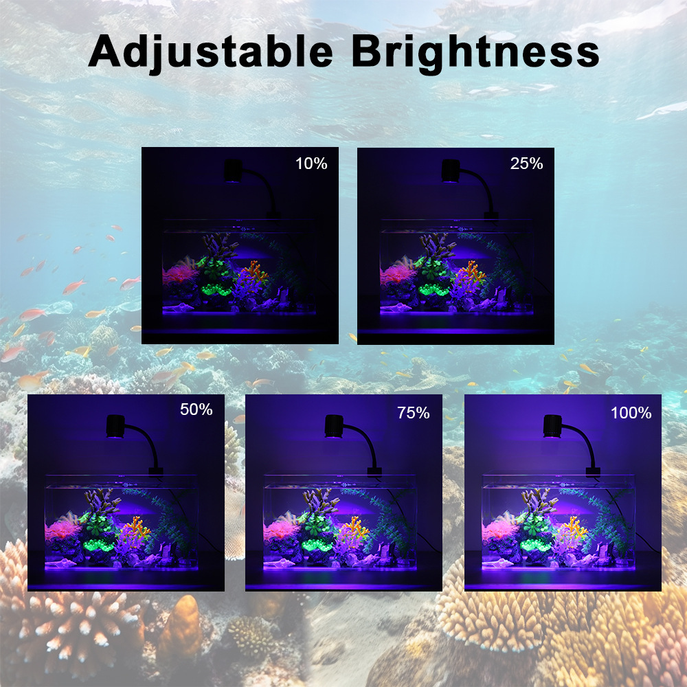 LED Aquarium Light Full Spectr - Aquarium Marine Lights ulasan dan harga