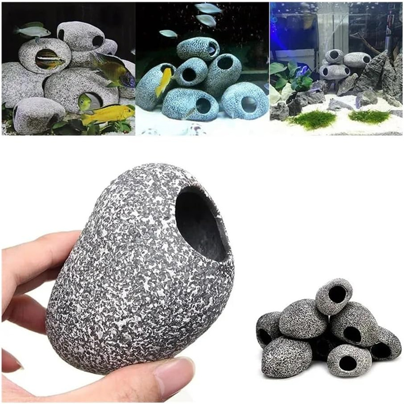 1/2Pcs Aquarium Cichlid Stone  - Aquarium Marine Rock ulasan dan harga